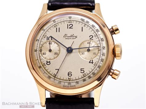 Breitling 1960's Chronograph Premier ref. 777 rose gold